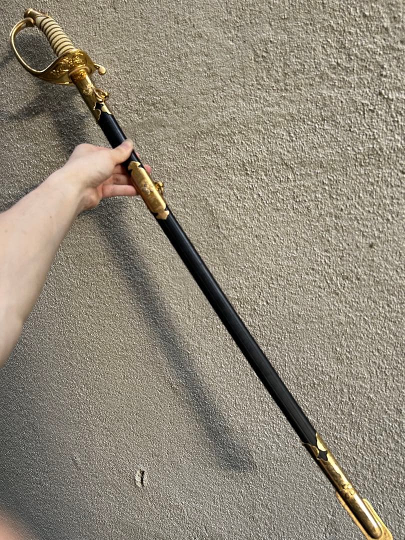 珍品　自衛隊　指揮刀　サーベル　日本軍　軍刀　模造刀　日本刀　全長約90cm