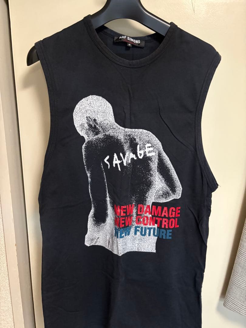 最終値下げ登坂広臣着用RAF SIMONS タンクトップ 46 黒