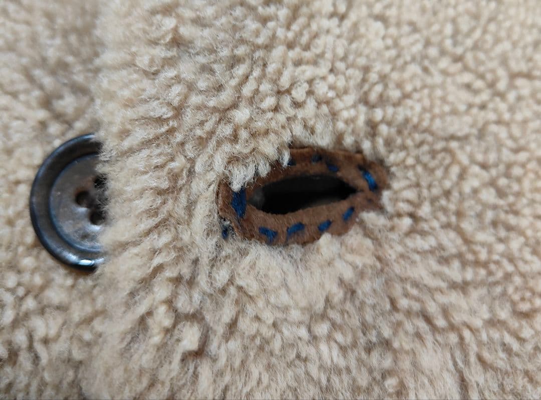 45rpm　ベスト 　 リアルファーと羊毛皮のリバーシブルベスト