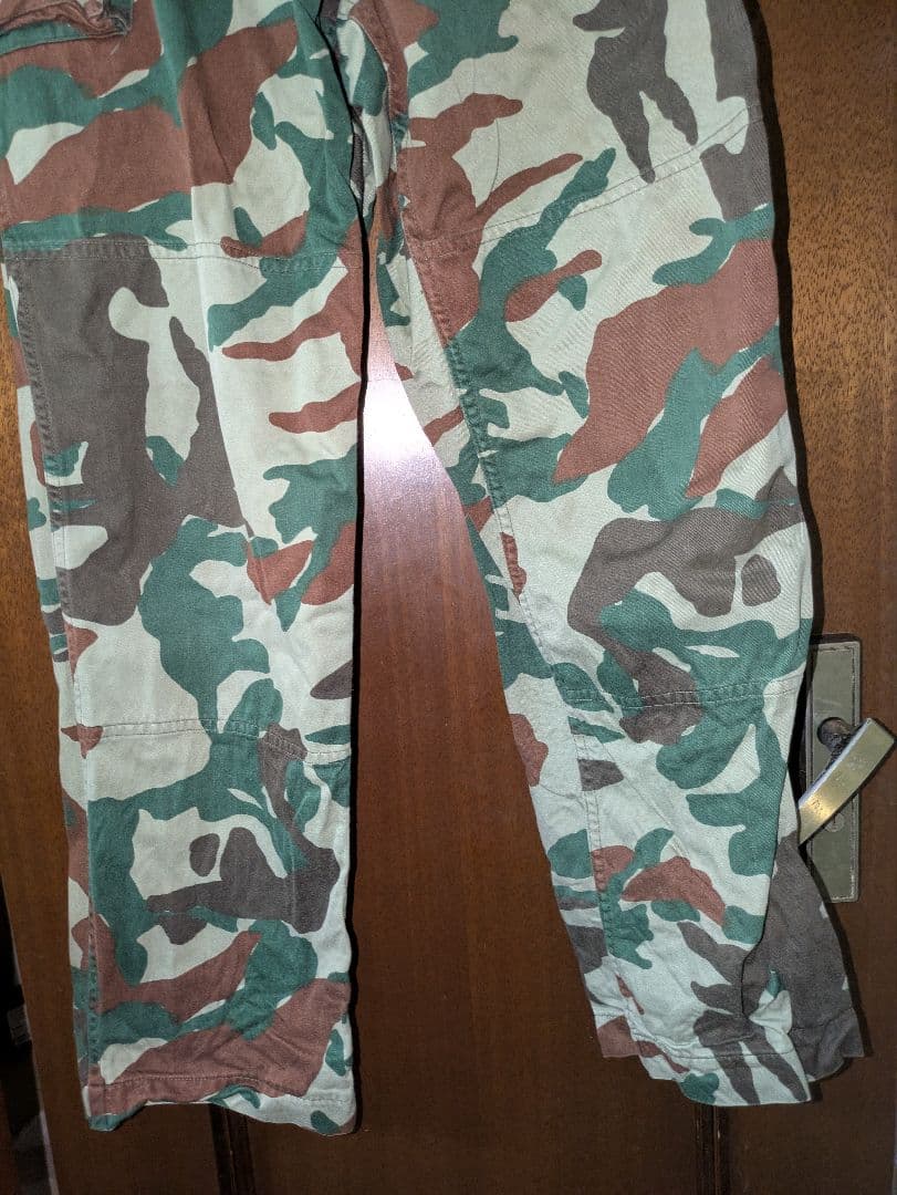 陸自 熊笹迷彩上下セット NO. F サイズ表記2