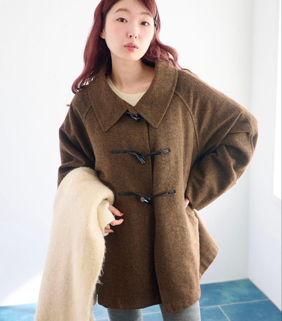 Kastane ダッフルフレアコート