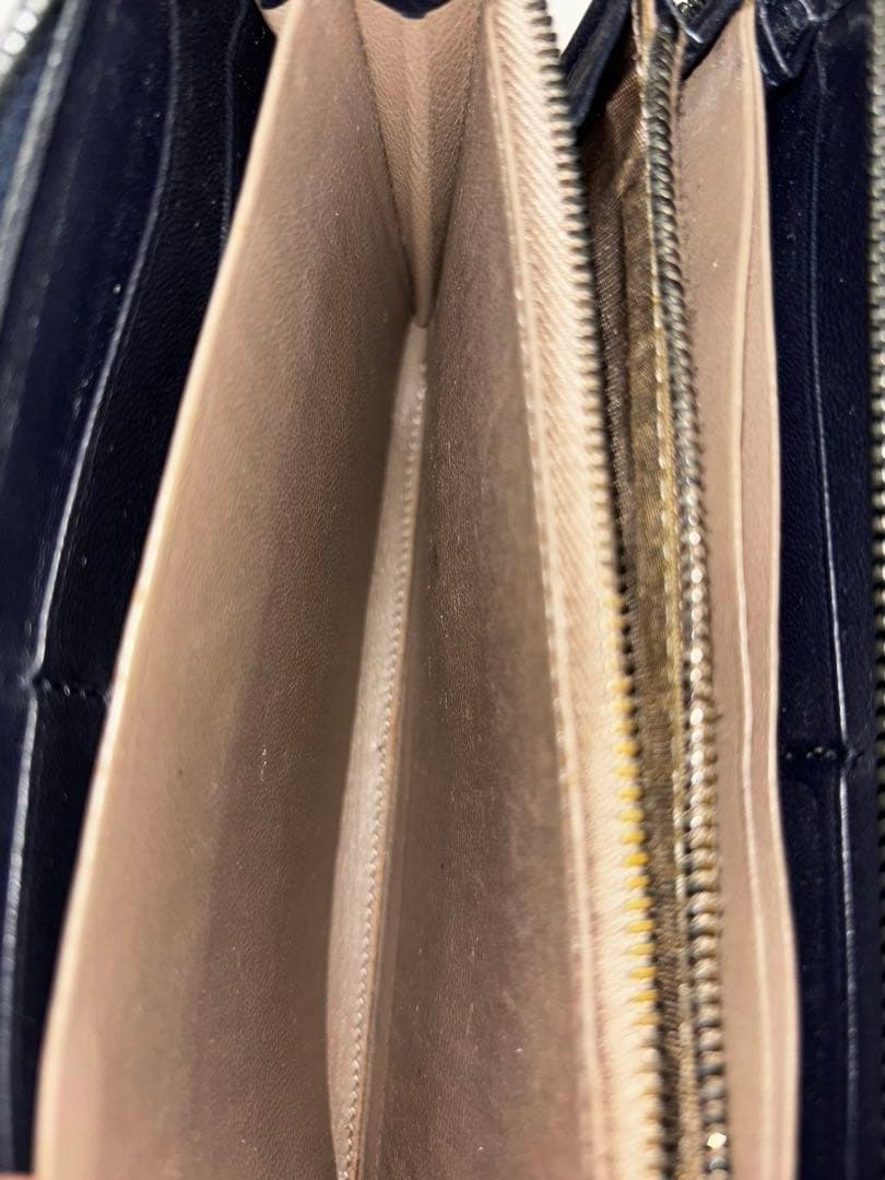 BOTTEGA VENETA 長財布 ダークネイビー