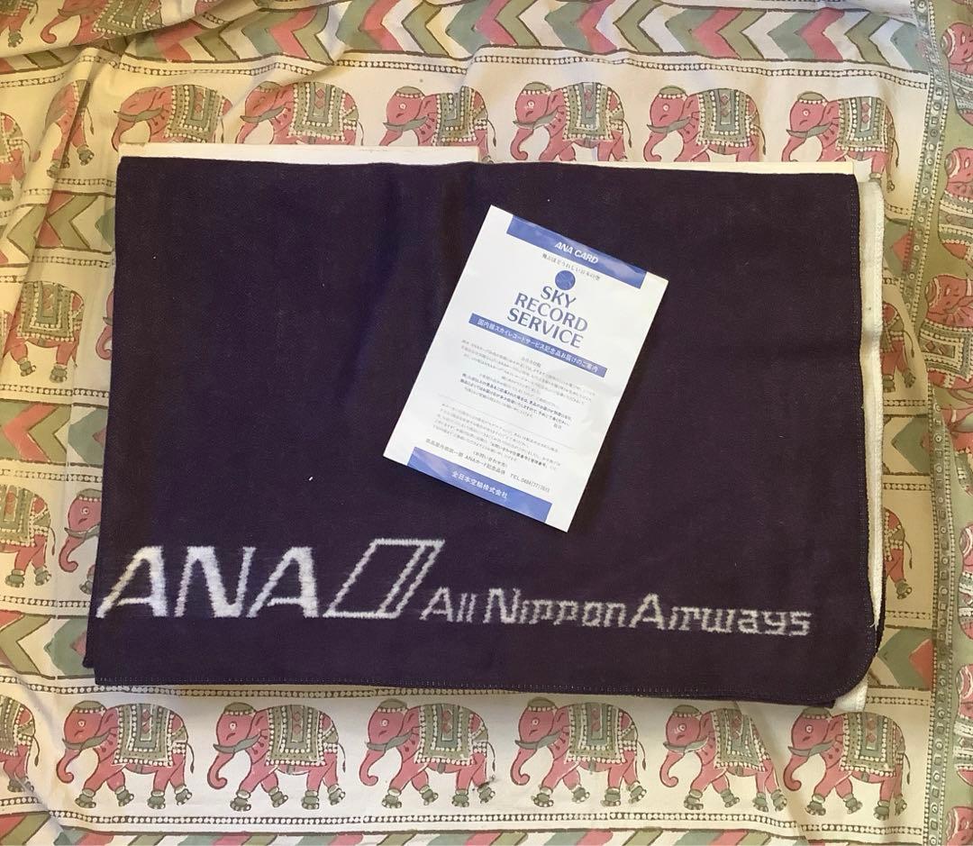 希少 非売品 未使用 ANA 全日空 ブランケット 日本製 高島屋 記念品