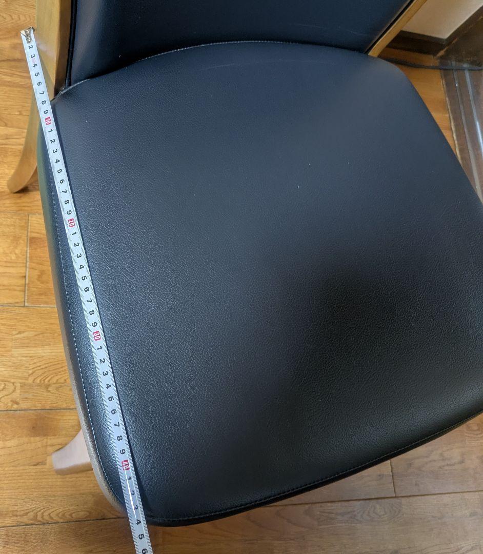 濃紺　ダイニングチェア 4脚セット　引き取り限定