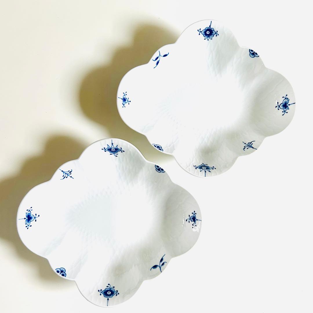 新品 ロイヤルコペンハーゲン ブルーパルメッテ ブロッサム フラワーボウル ２枚