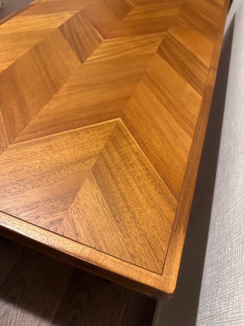 フランフラン レッタ コーヒーテーブル ヘリンボーン柄