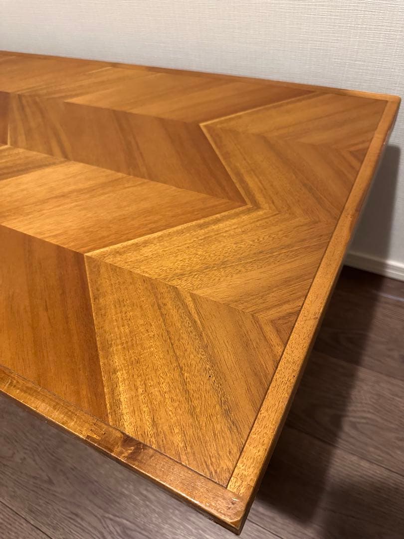 フランフラン レッタ コーヒーテーブル ヘリンボーン柄