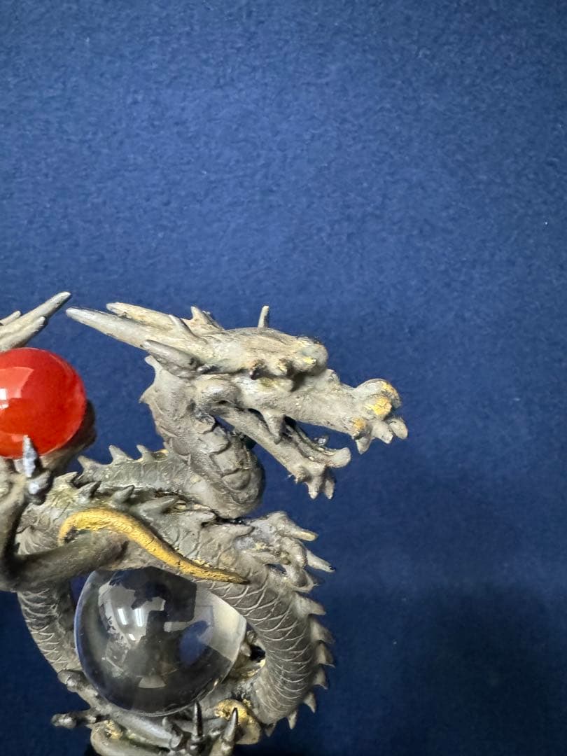 かげんけい 大森孝志 蝋型青銅製 漆古色仕上げ 須賀松園 古美術 水晶