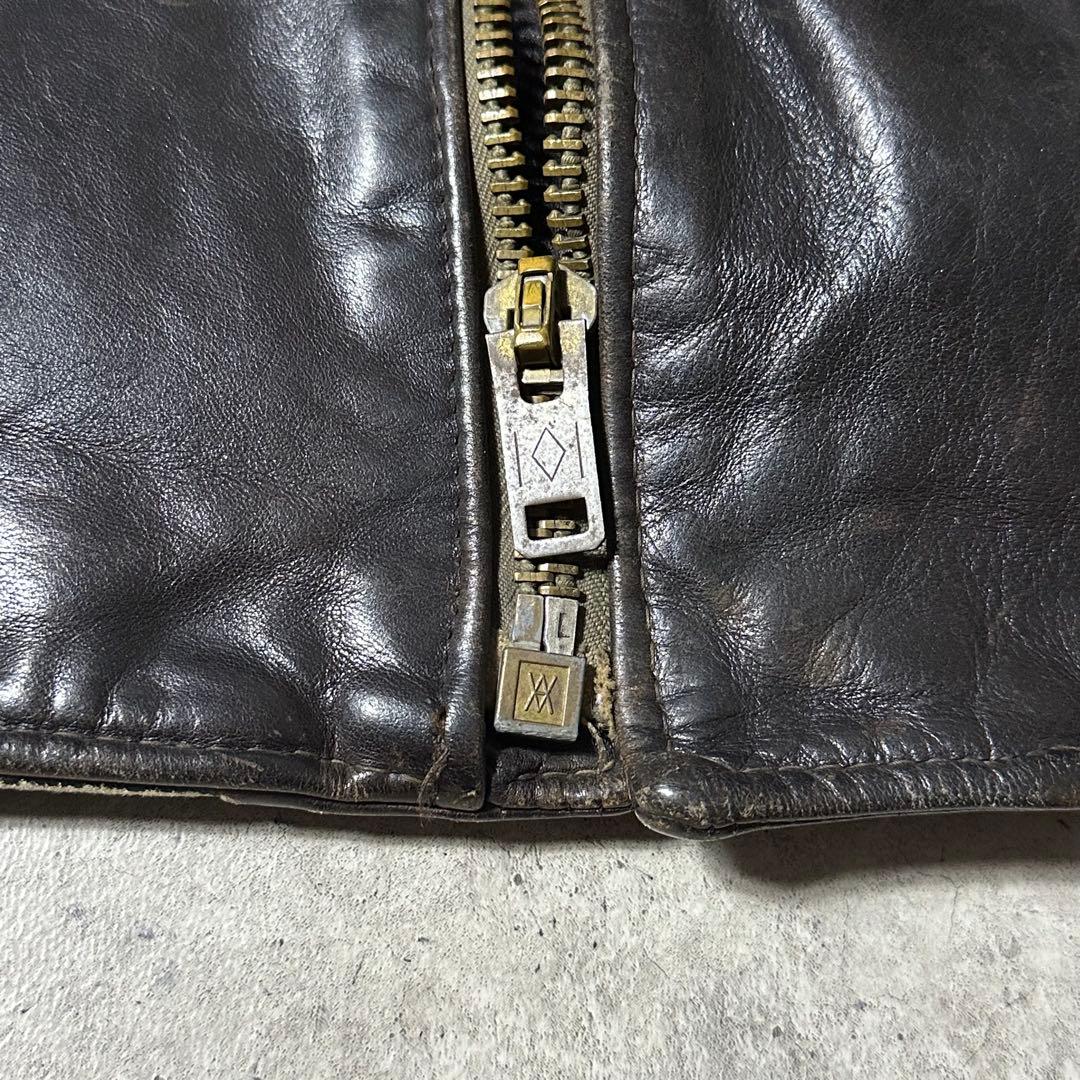 80s Schott 118J 42サイズ ダブルライダース カウハイド