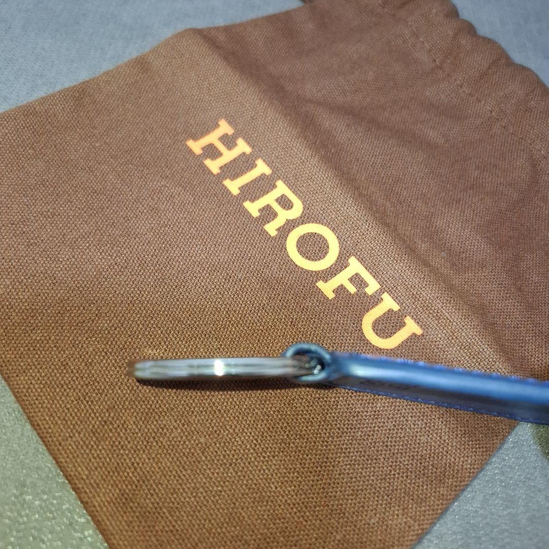【未使用品】HIROFU ヒロフ キーホルダー 靴べら レザー 本革 ブルー