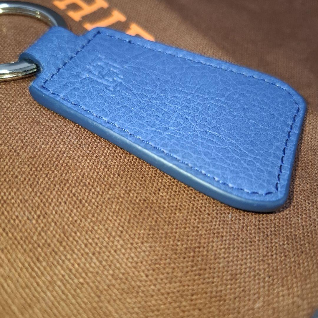 【未使用品】HIROFU ヒロフ キーホルダー 靴べら レザー 本革 ブルー