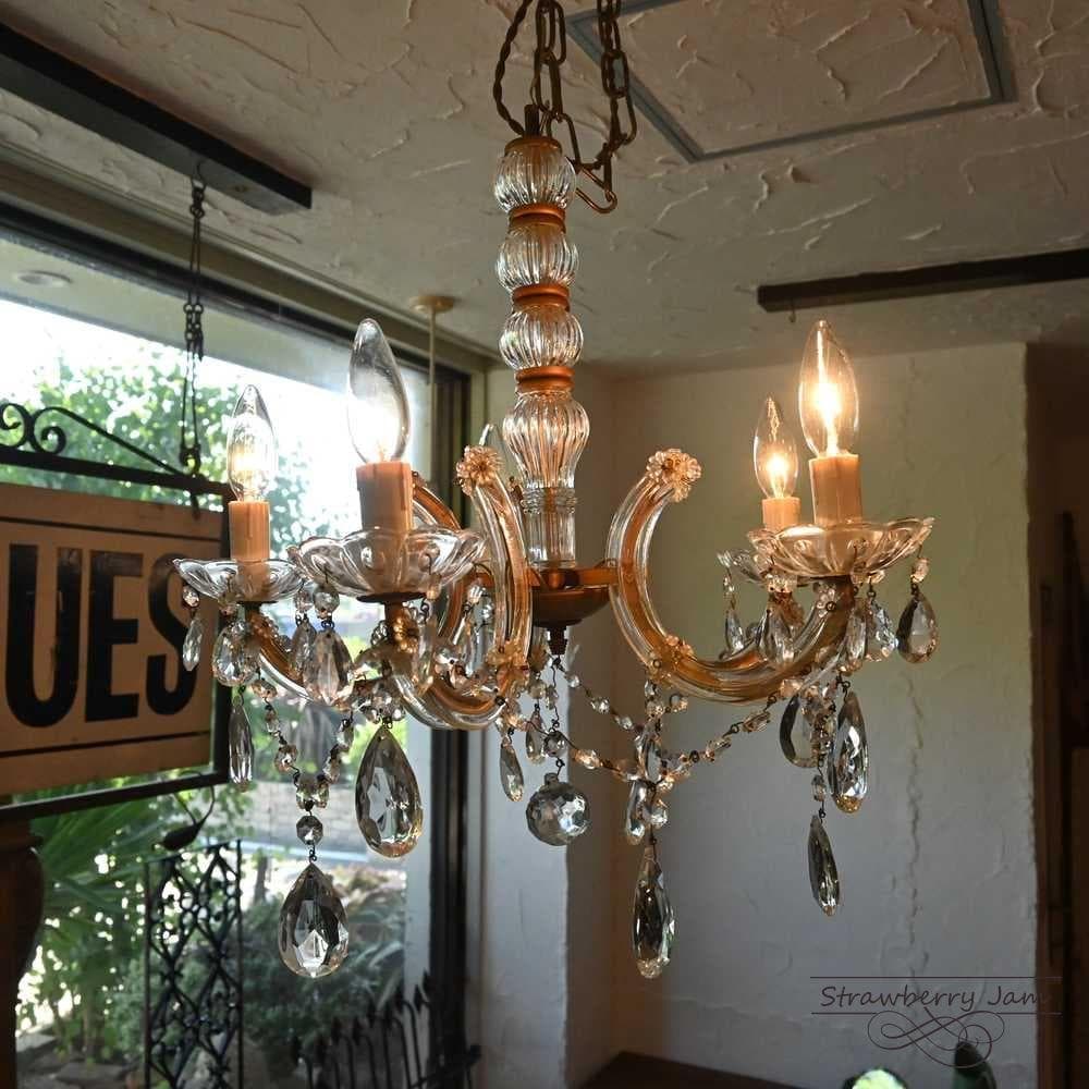 ILA-89 フランスアンティーク シャンデリア 5灯 アンティーク照明