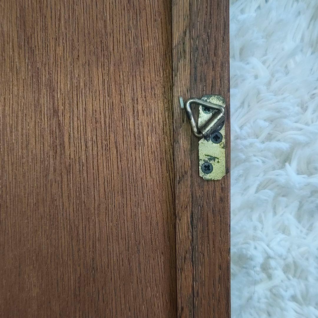 ヴィンテージ 起立木工 オーク材 壁掛けミラー