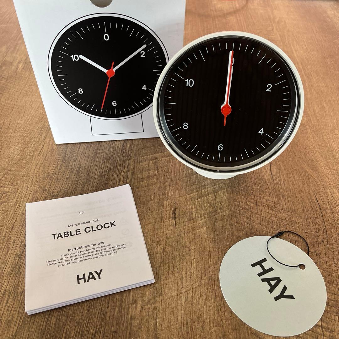 【新品】HAY TABLE CLOCK black 置き時計 掛け時計