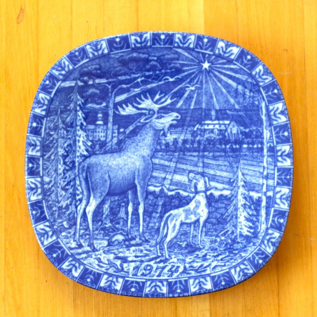 美品・ロールストランド 1974年 飾り皿　グンナーニールンド　北欧ヴィンテージ