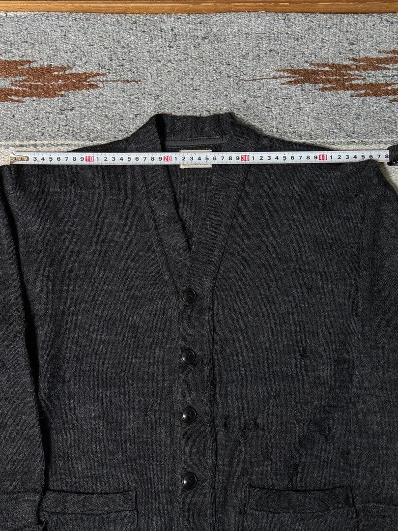 30s 40s カーディガン　ウール　ワークカーディガン