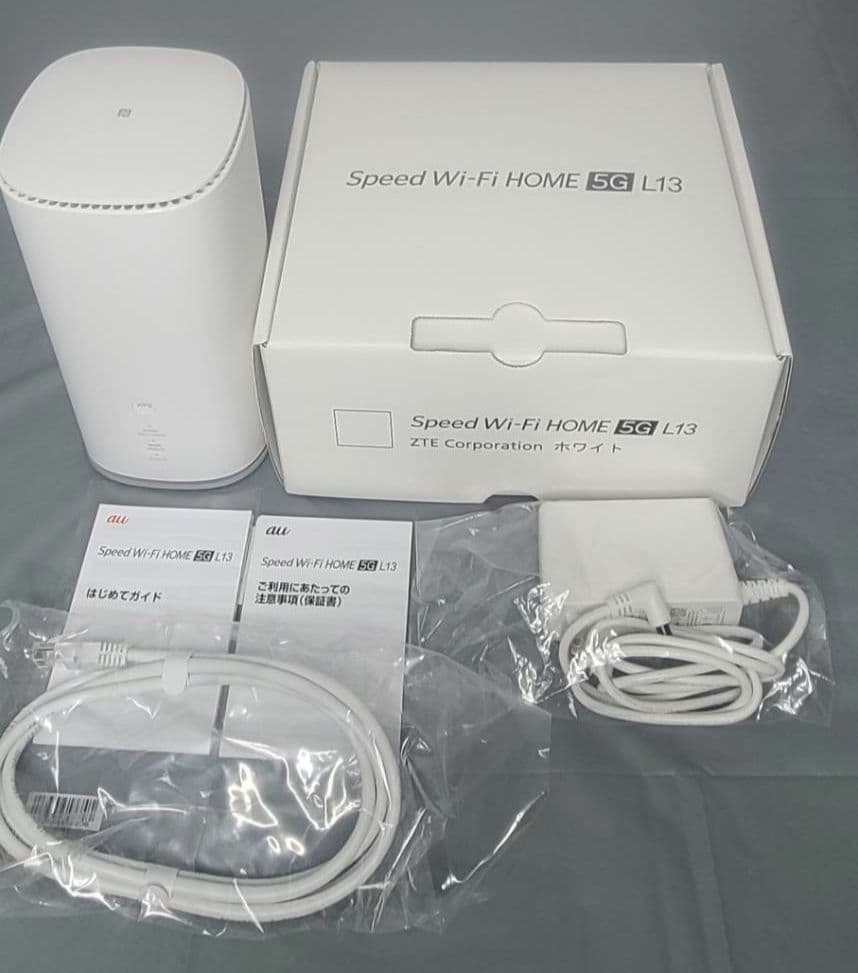 【美品】Speed Wi-Fi  5G L13 ホワイト