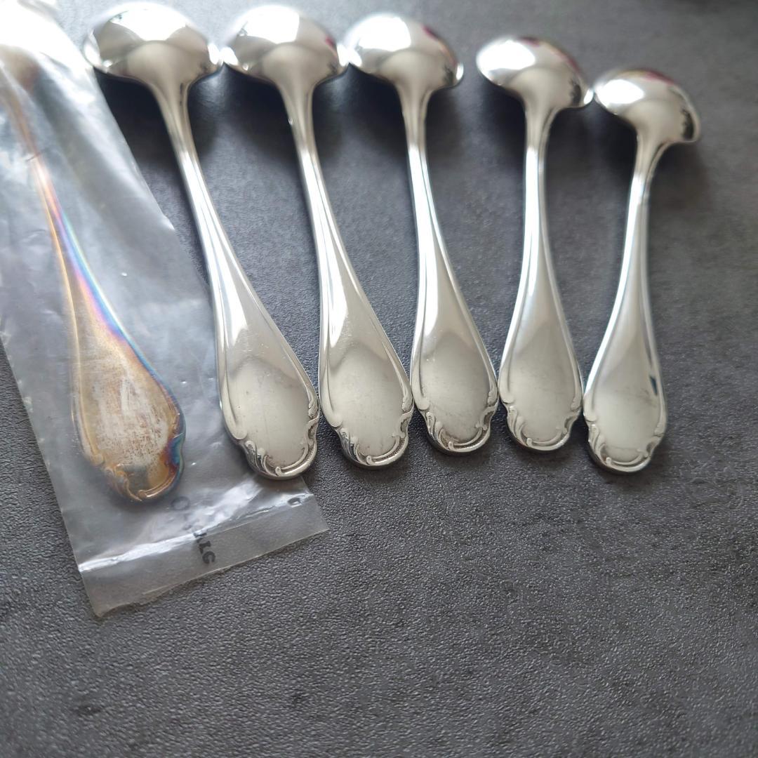 美品 クリストフル ポンパドール コーヒースプーン 未開封含む 6点