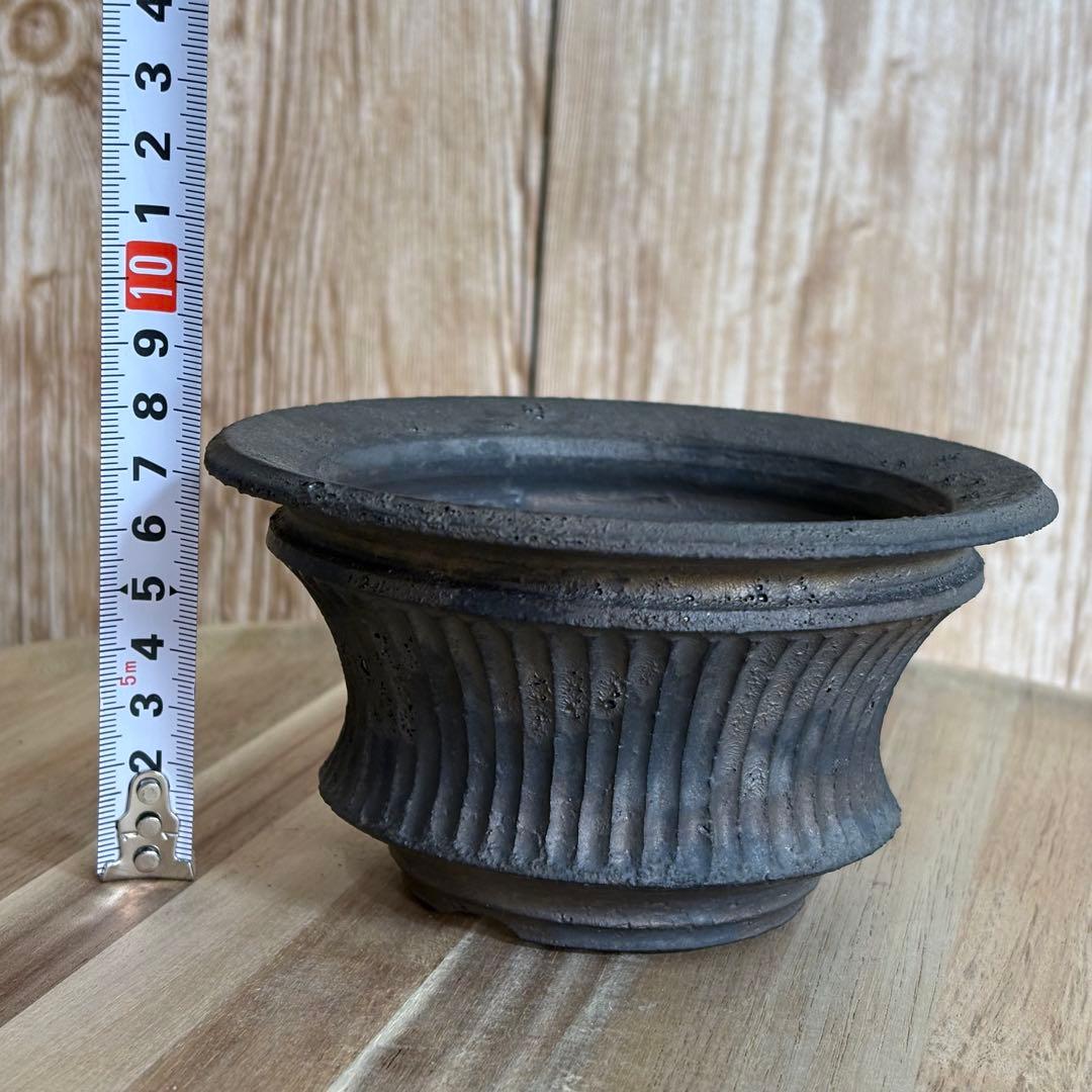 小野瀬一さん　しのぎ　陶器鉢　植木鉢