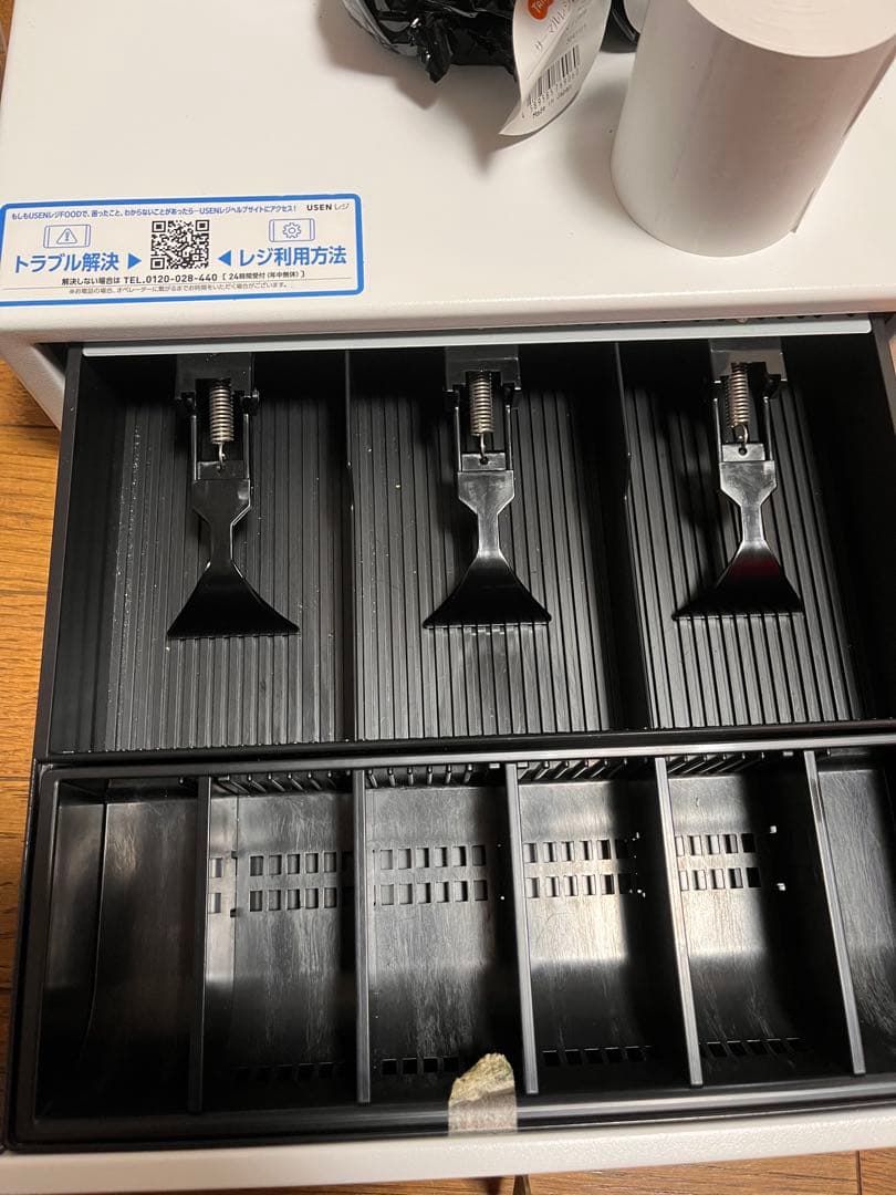 USENレジのセット。 ホワイトレジスター プリンター機能付き　エアレジ