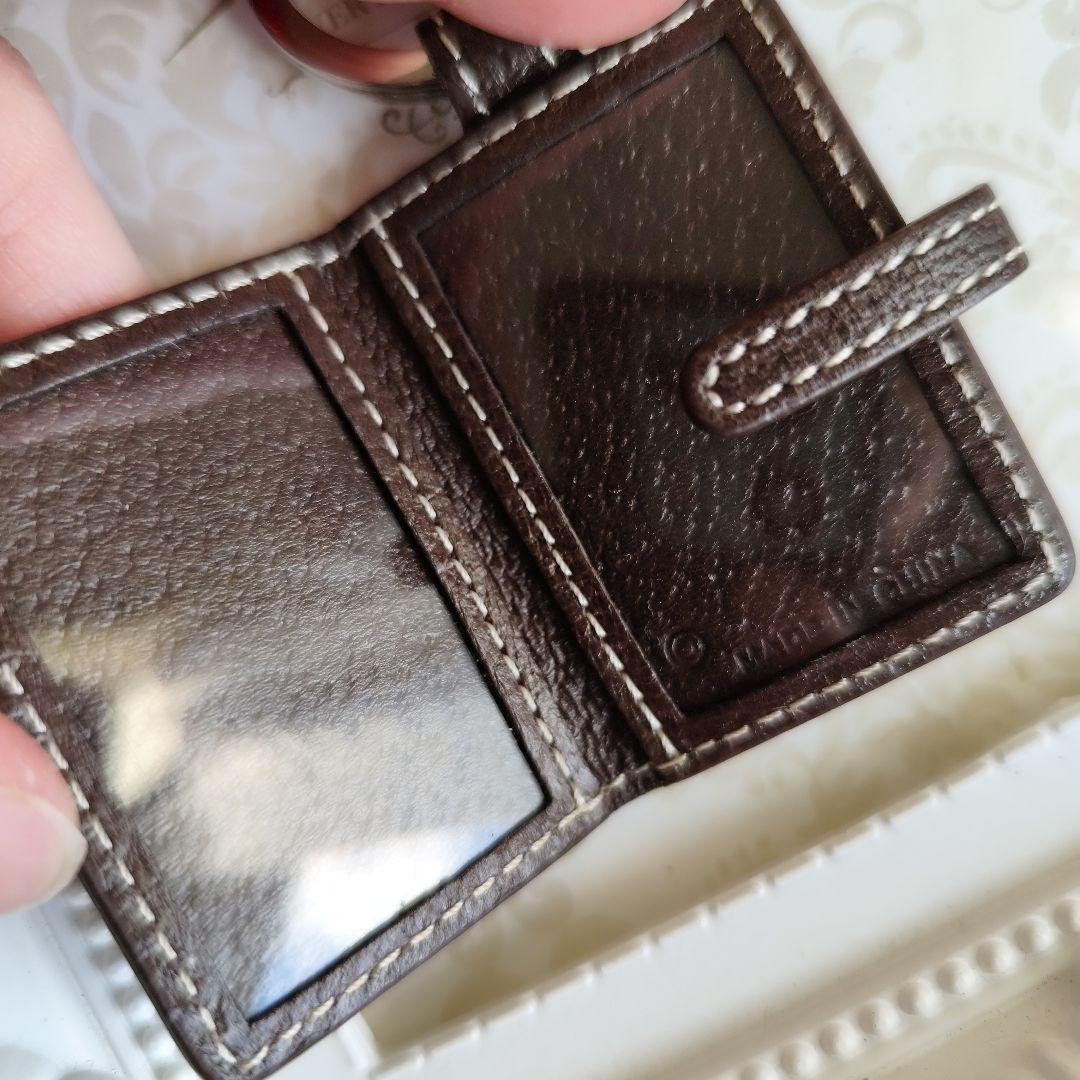 新品　未使用　COACH　コーチ　キーホルダー　写真入れ　レザー　ブラウン