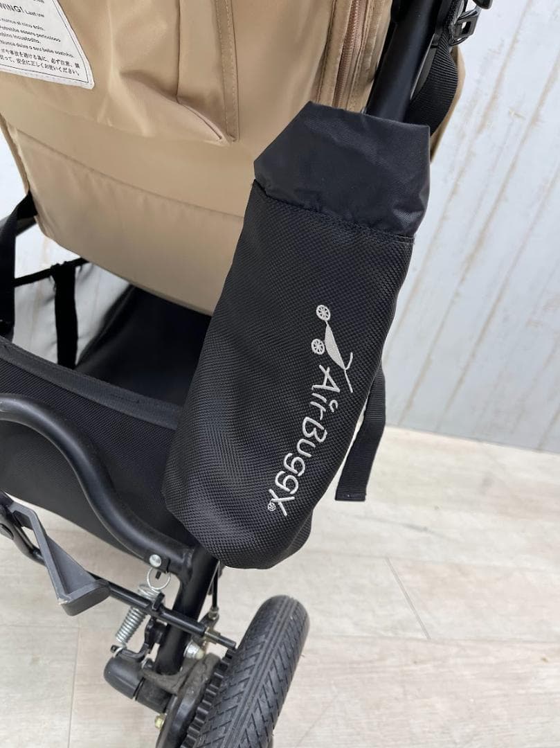 エアバギー ココブレーキ 三輪ベビーカー ベージュ エアポンプ 外出用品