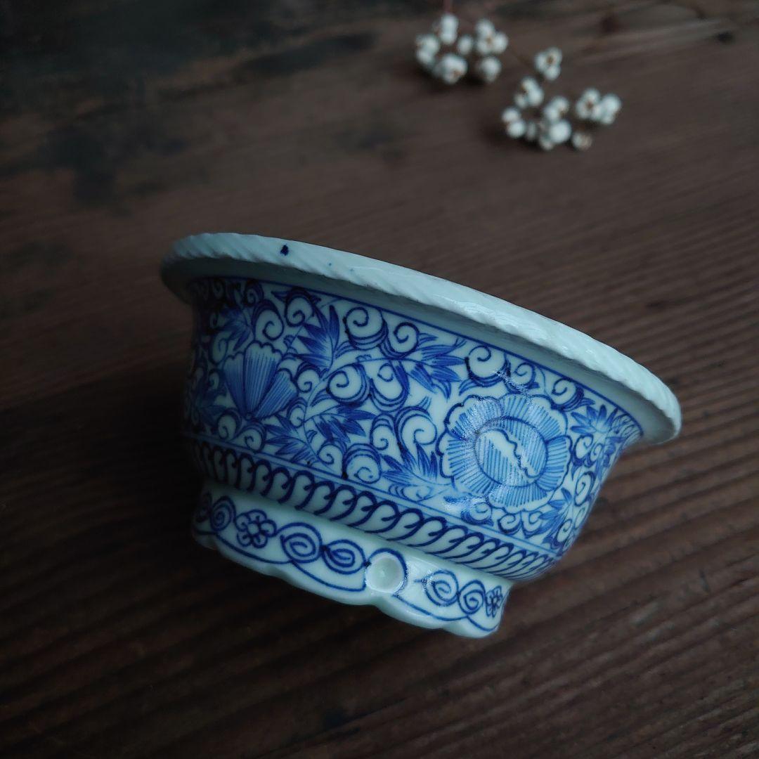 【ご成約】古染付 菊割文 手塩皿と 骨董の器 おまとめ