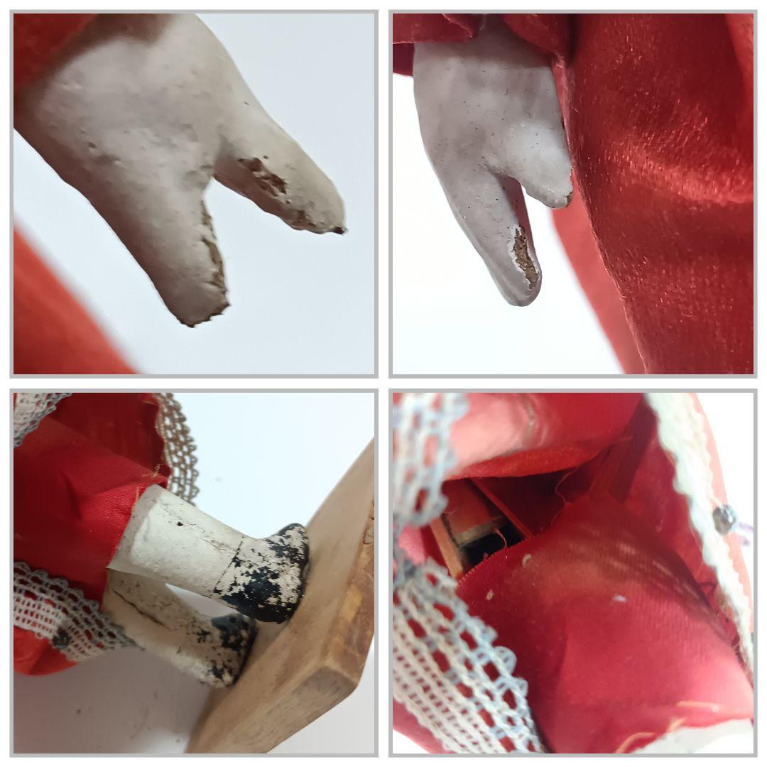 明治末〜大正初期 ビスクドール 木製ボディ アンティーク人形