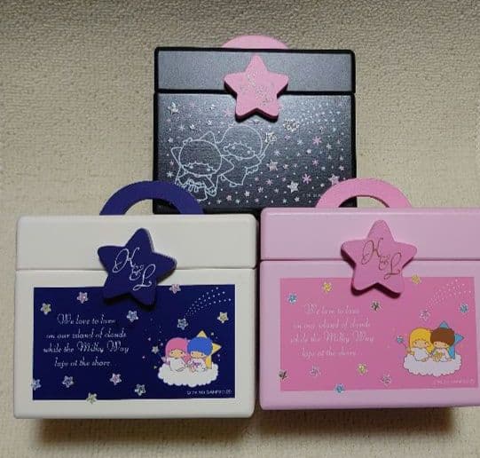 【未使用】 キキララ 木製小物入れ 3色セット