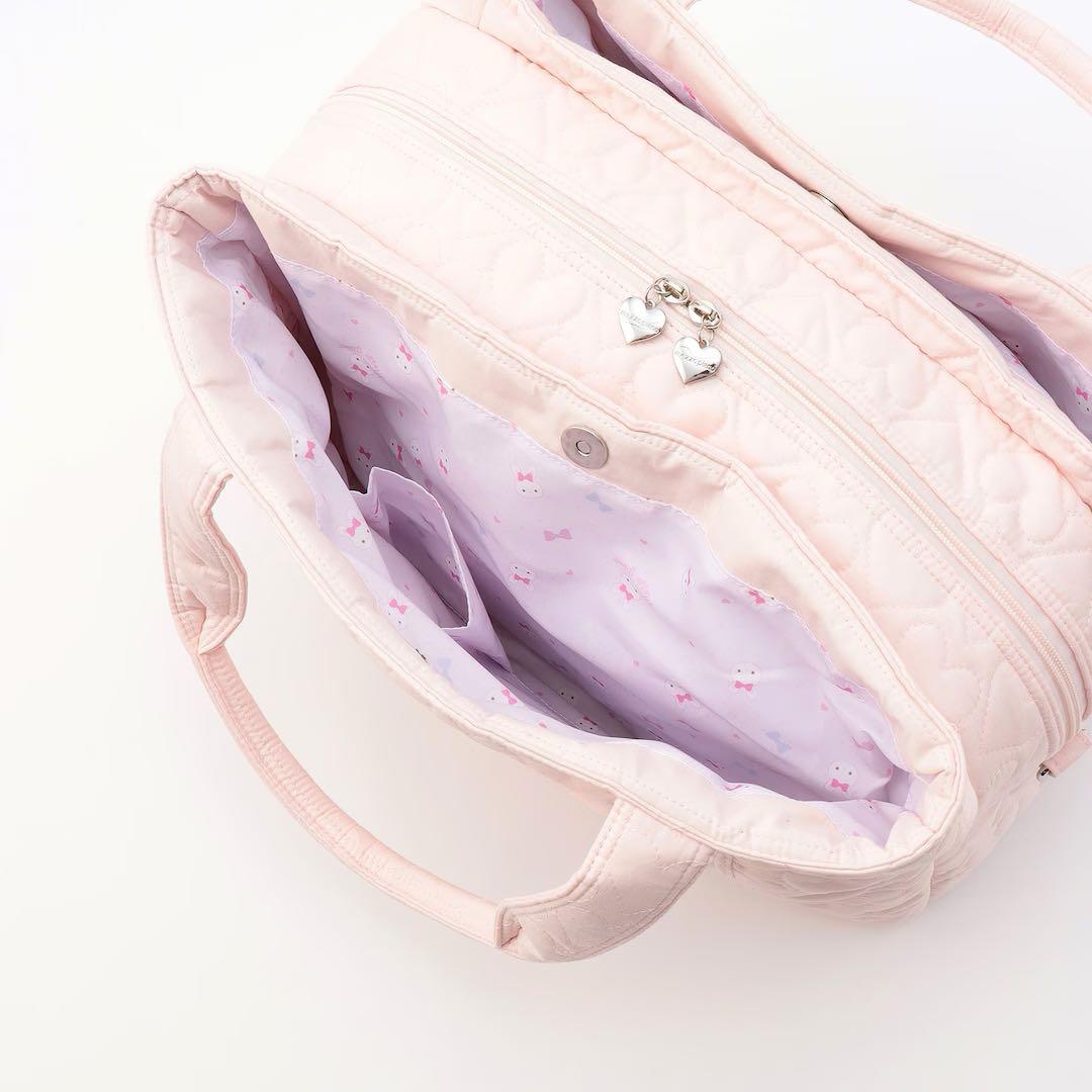 【メゾピアノママ】ウサギアップリケマザーズバッグショルダー付