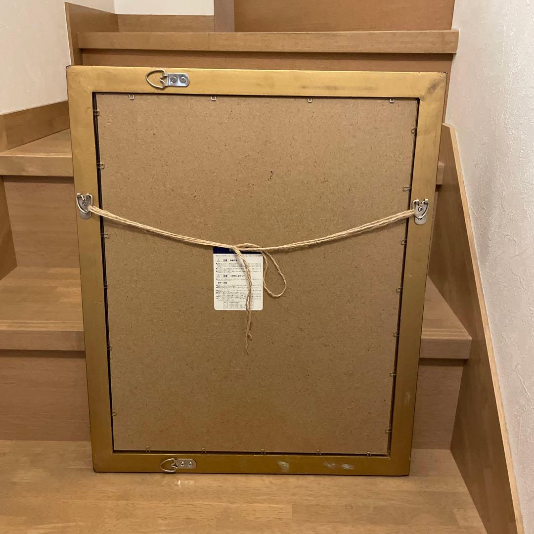 栄進物産　金縁　壁掛けミラー