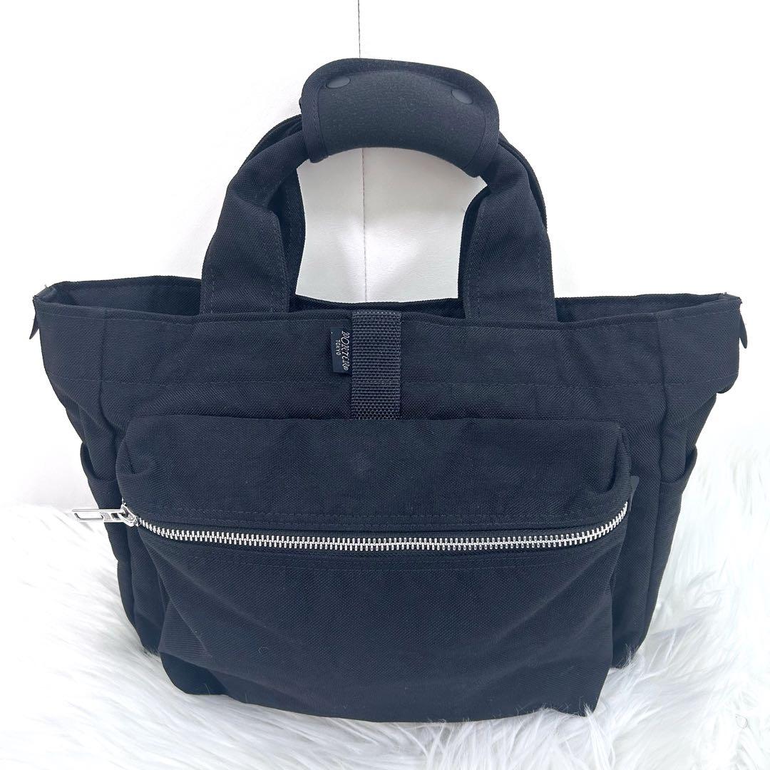 【極美品】PORTER WILLOW ウィロー　トートバッグ　黒　ナイロン希少