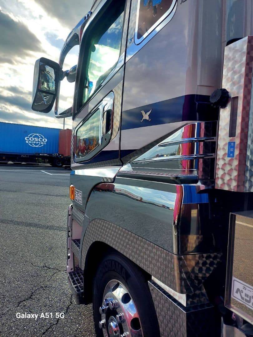 17スーパーグレート等　サイドライン鱗ステンレス　オリジナル