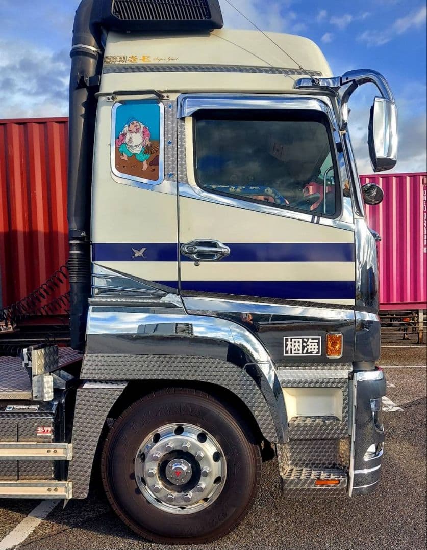 17スーパーグレート等　サイドライン鱗ステンレス　オリジナル