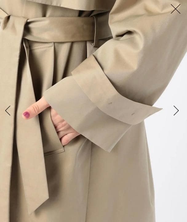 GALERIE VIE コットンギャバジン トレンチコート　一度着用