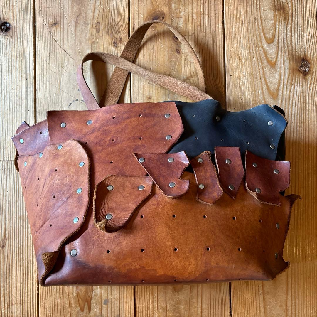 曽田耕　パッチワークバッグ