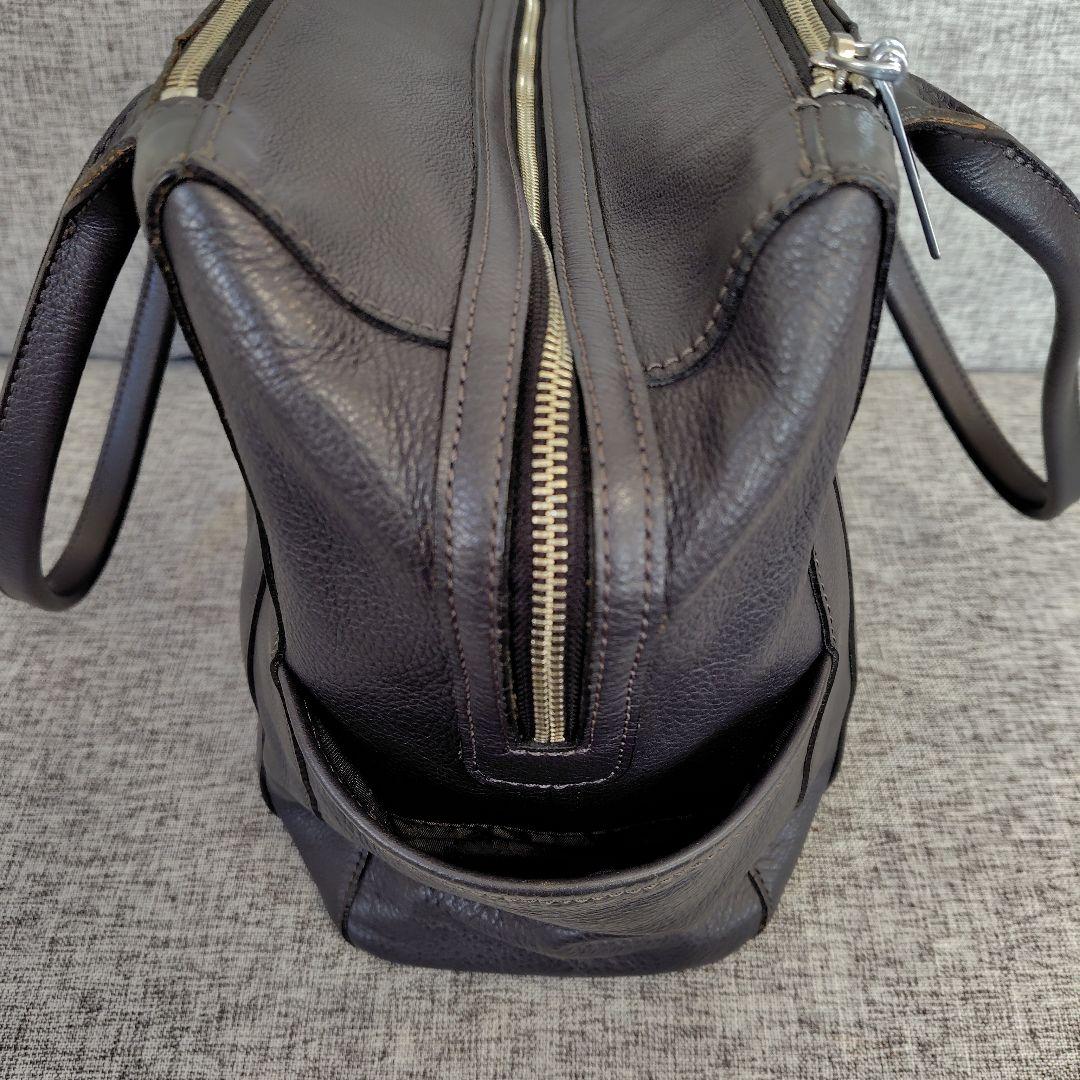 aniary アニアリ　シュリンクレザー 牛革 トートバッグ 保存袋　チャコール