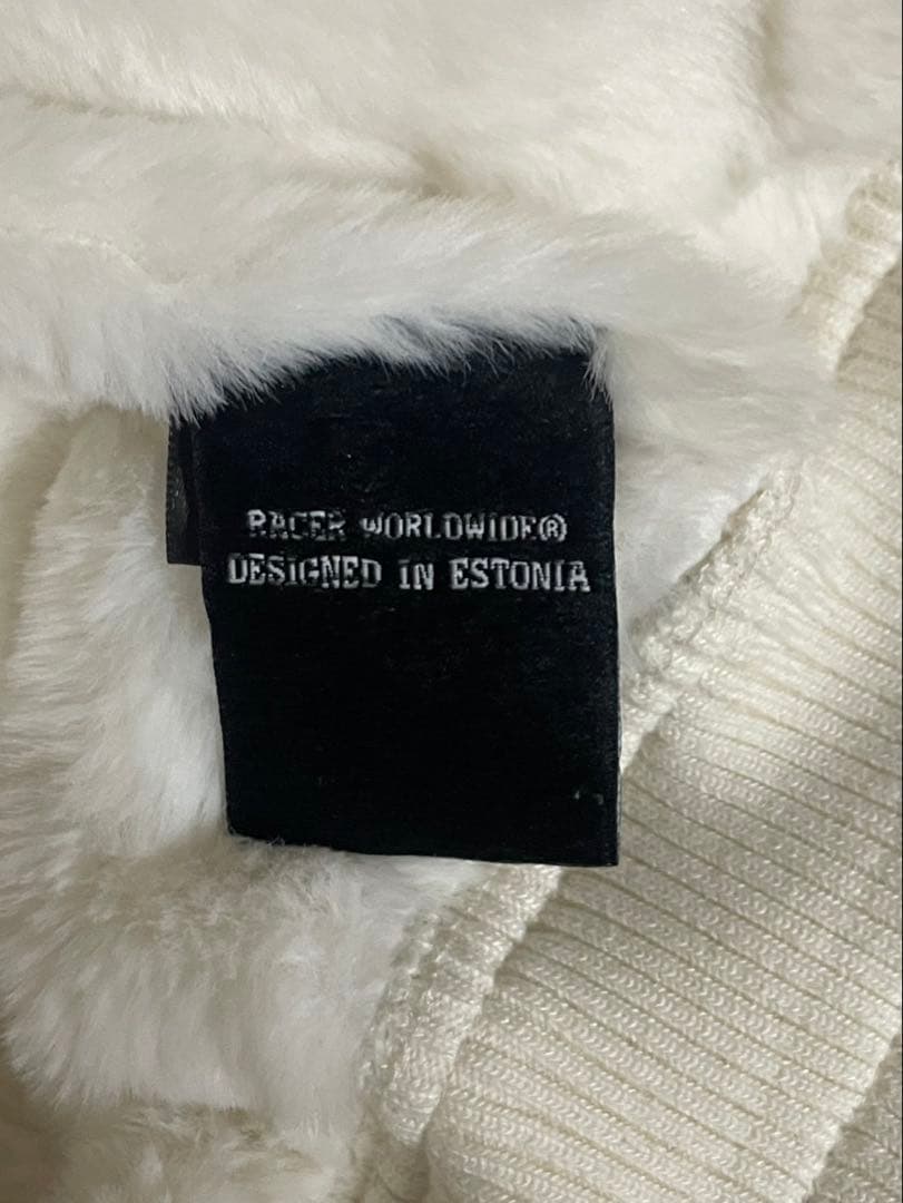 ジャケット・アウター Racer Worldwide white SHEEPASKIN JACKET