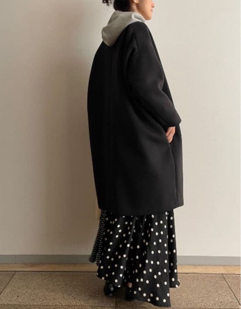 定価4.18万 ビアズリー ダンボールマルコート ブラック 軽い 裏地あり