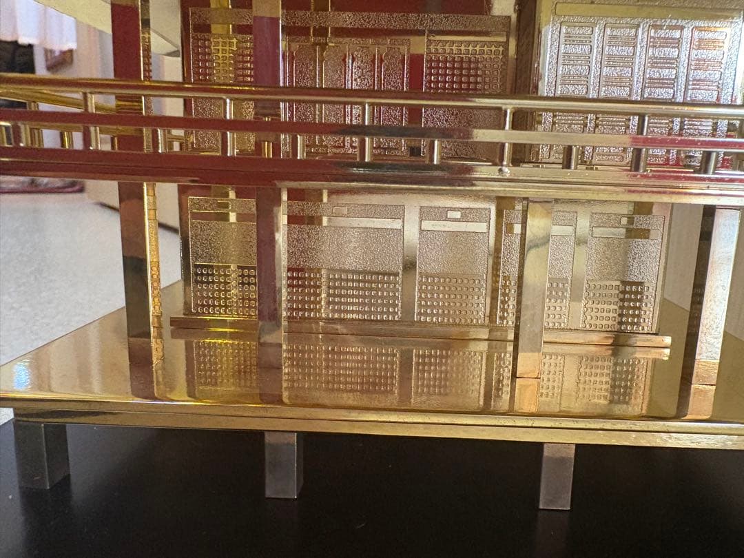 金閣寺風 金属製置物／高约さ23 cm