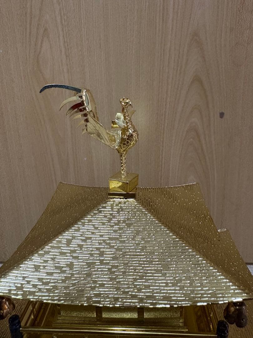 金閣寺風 金属製置物／高约さ23 cm