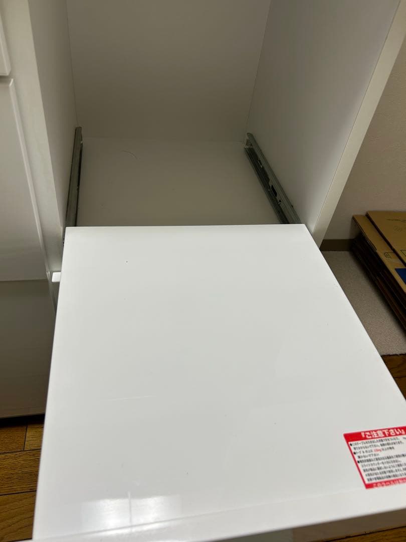 美品　ニトリ キッチンボード エトナ90KB WH/SI