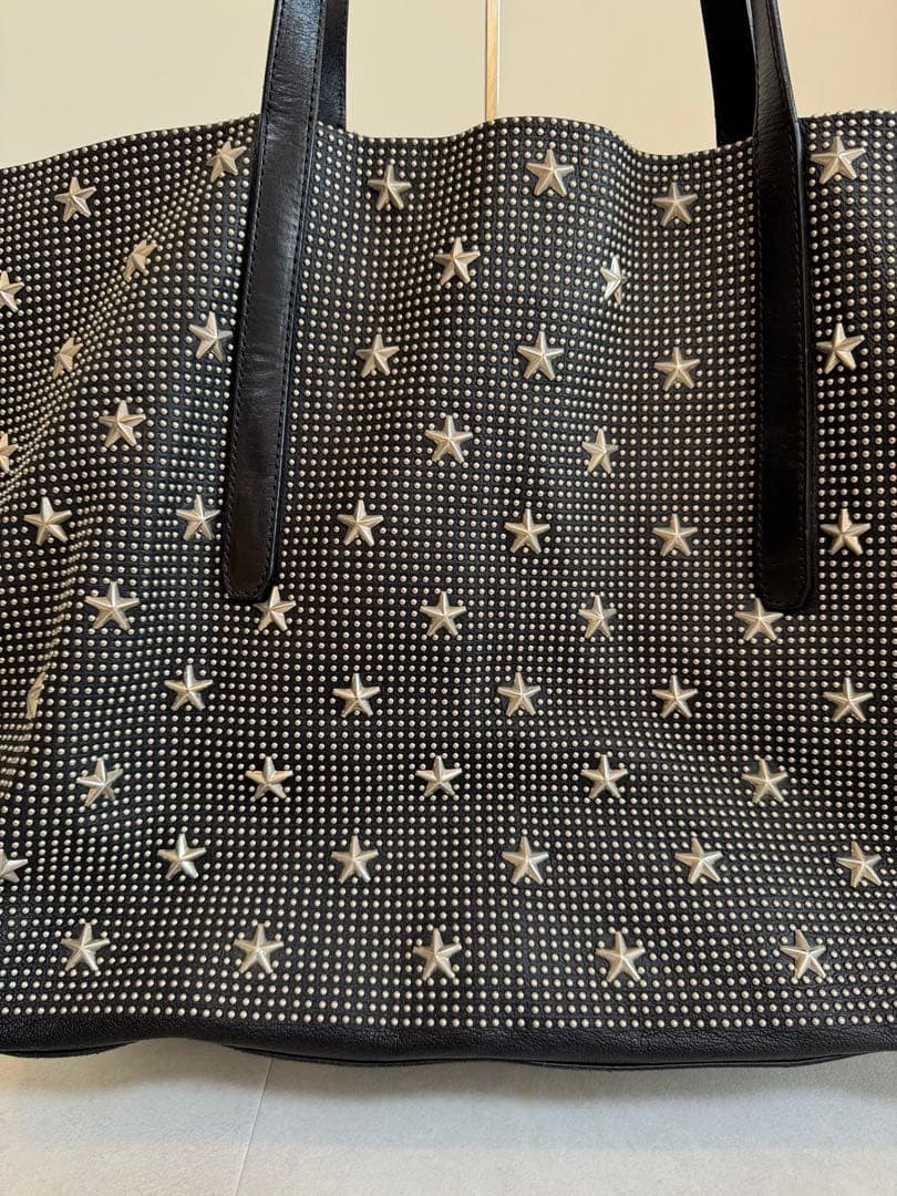 【美品】JIMMY CHOO ジミーチュウ スタースタッズ トートバッグ