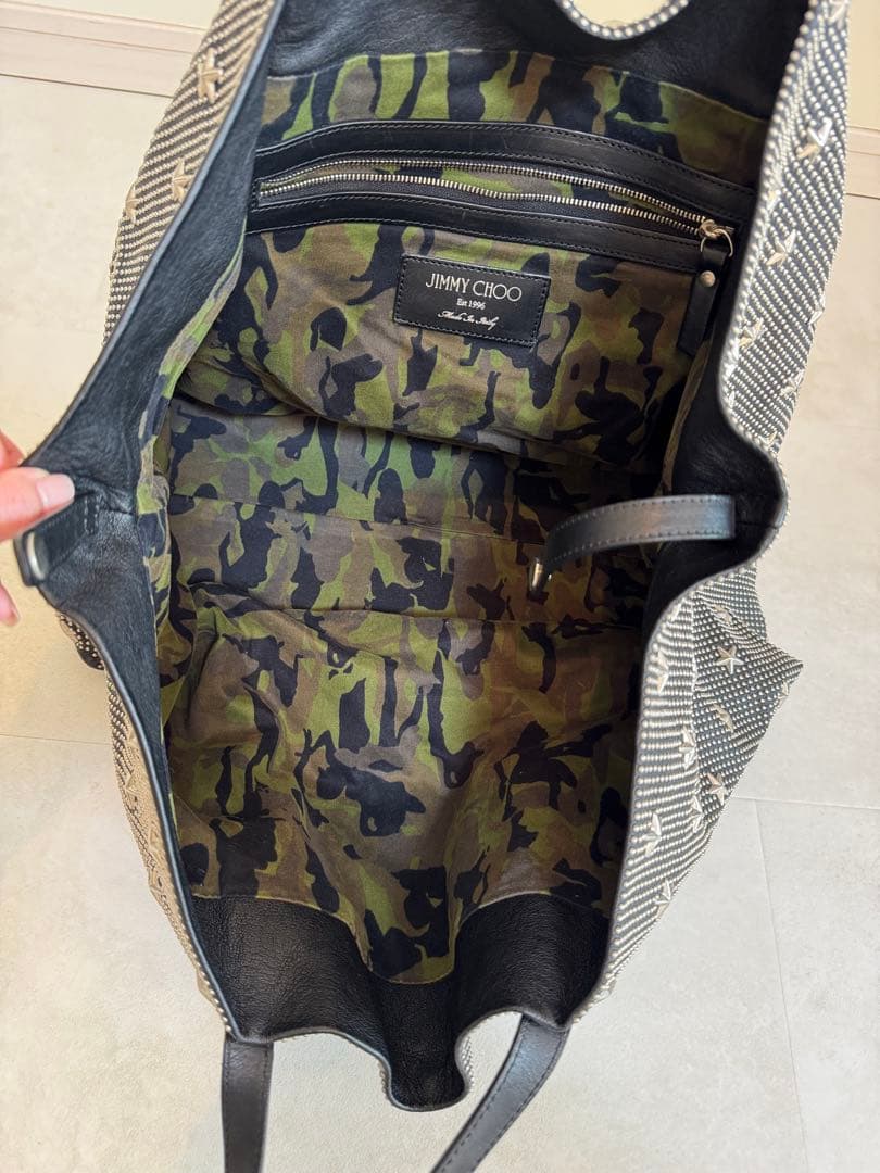 【美品】JIMMY CHOO ジミーチュウ スタースタッズ トートバッグ