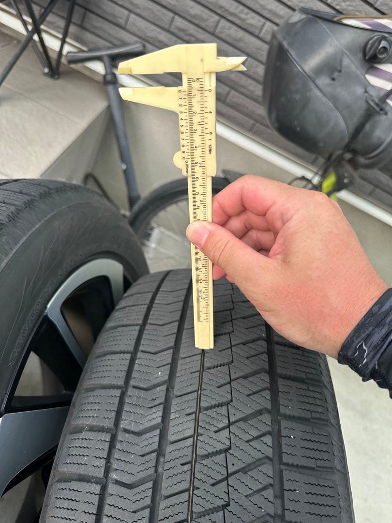 ヴェゼル 美品 18インチ スタッドレス タイヤ ホイール セット オデッセイ