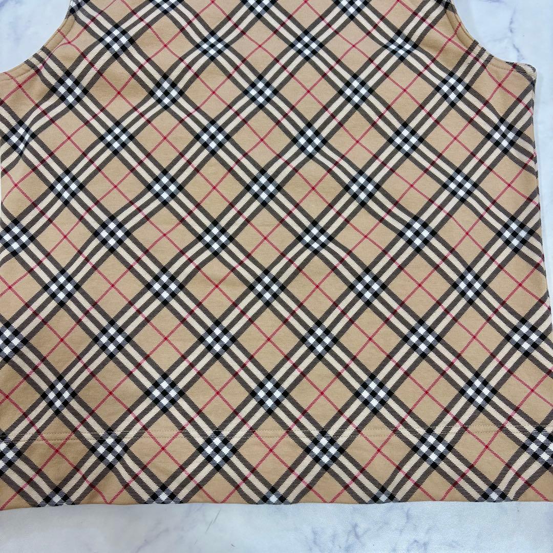 美品 BURBERRY GOLF ノバチェック ジップベスト L ストレッチ