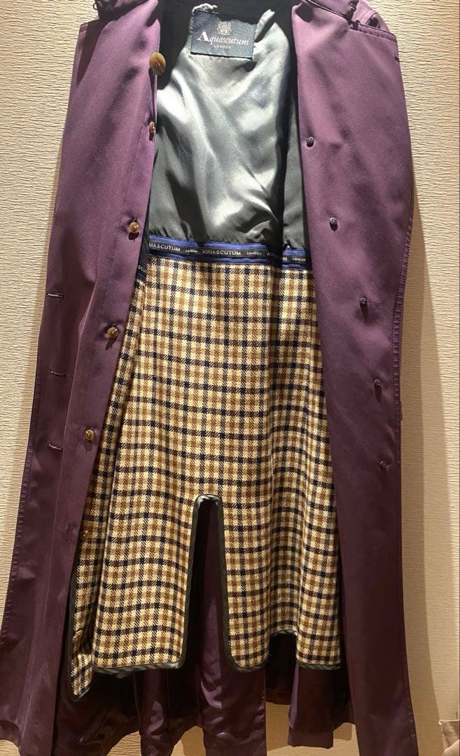 アクアスキュータム　トレンチコート ライナー付き8