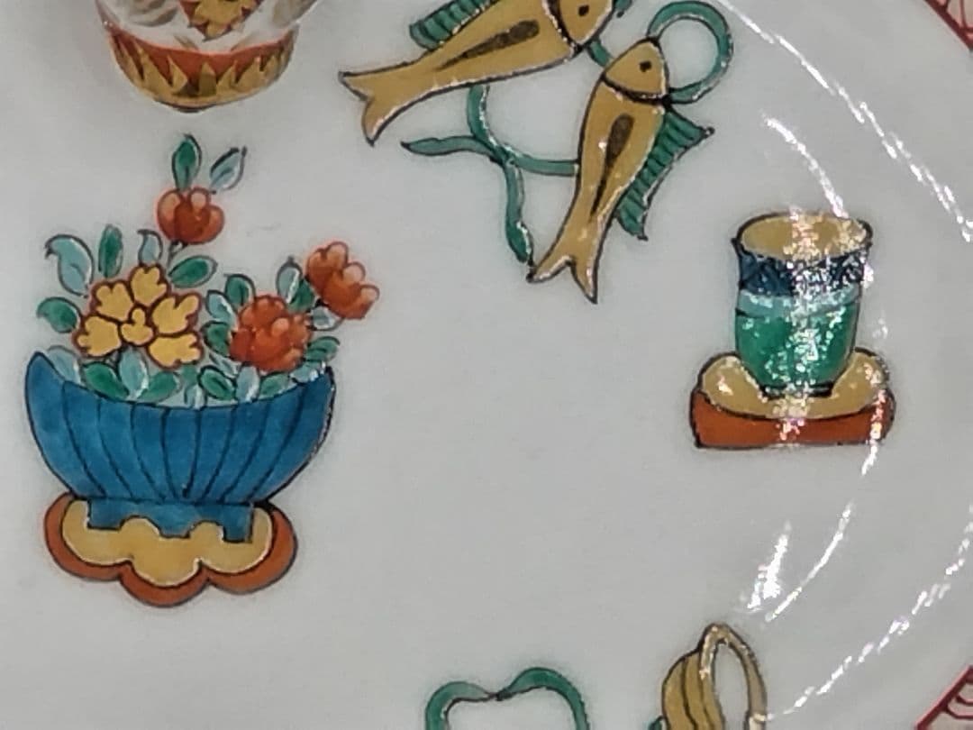 追加出品 HEREND「シノワズリ　ボワッソン」宝尽くし 小物入れ ミニトレイ