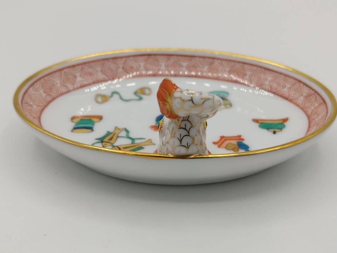 追加出品 HEREND「シノワズリ　ボワッソン」宝尽くし 小物入れ ミニトレイ