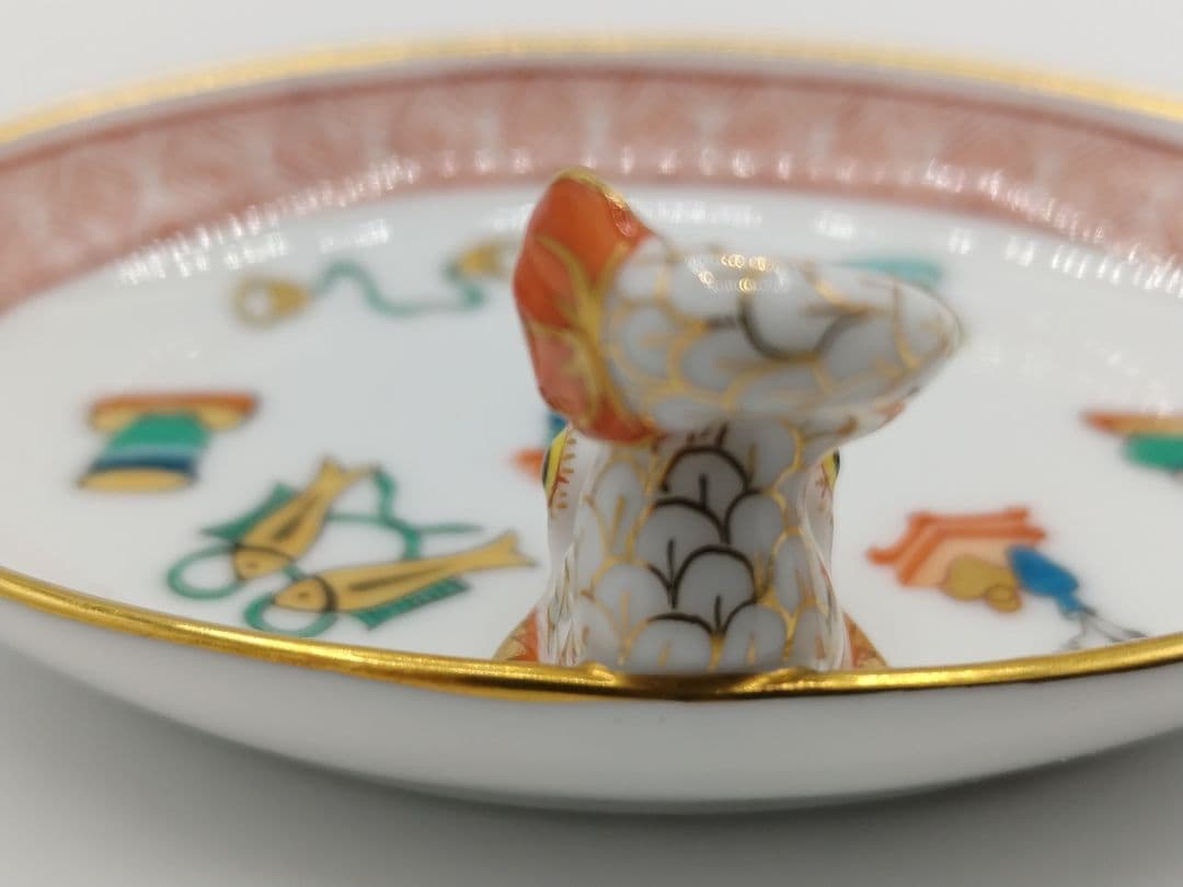 追加出品 HEREND「シノワズリ　ボワッソン」宝尽くし 小物入れ ミニトレイ